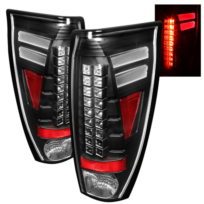 Spyder Chevy Avalanche 02-06 LED Tail Lights Black ALT-YD-CAV02-LED-BK Tail Lights SPYDER