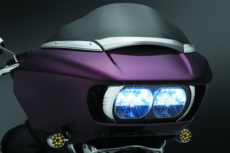 Kuryakyn Windshield Side Trims Chrome Exterior Trim Kuryakyn