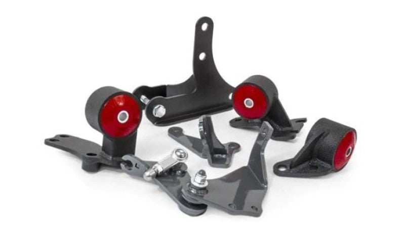 Innovative 88-91 Civic D-Series Black Steel Mounts 85A Bushings (92+ Engine Hydro Conversion) Engine Mounts Innovative Mounts