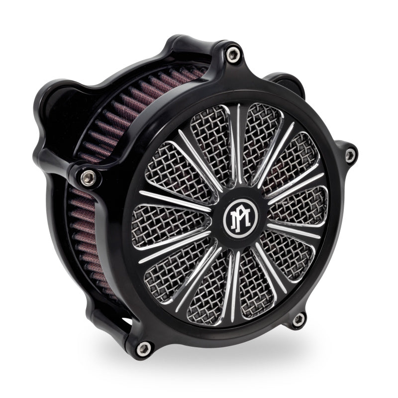 Performance Machine Faceplate Revel - Contrast Cut Platinum Air Filters - Direct Fit Performance Machine