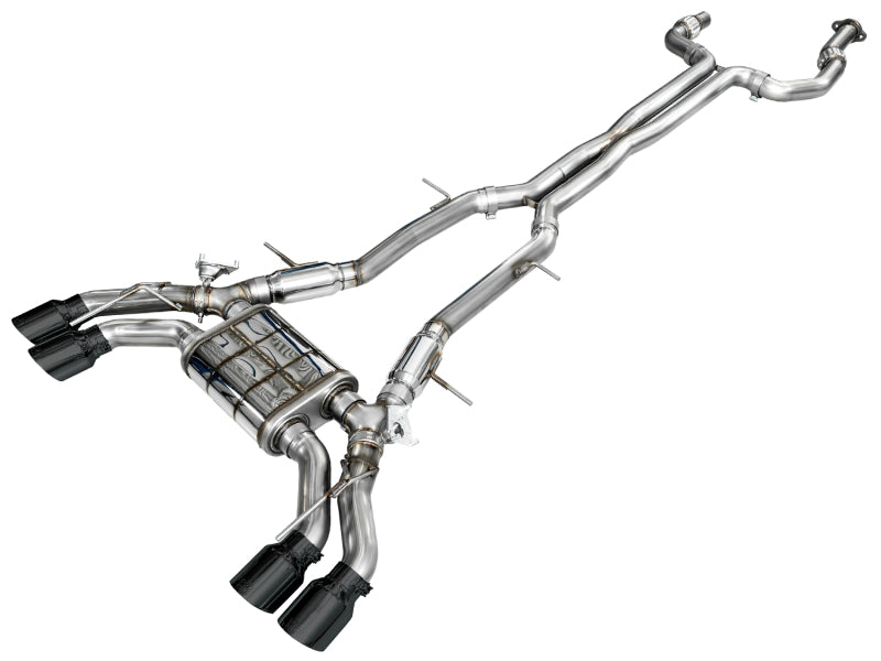 AWE Tuning 2021+ Cadillac CT4-V Blackwing SwitchPath Exhaust - Diamond Black Tips Catback AWE Tuning