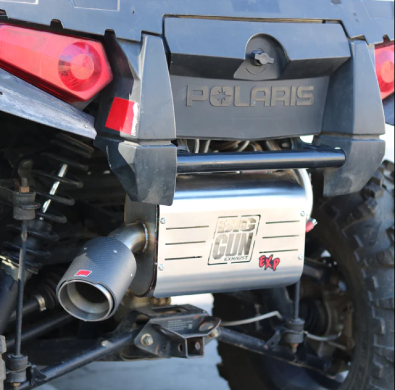 Big Gun 09-14 Polaris SPORTSMAN 550 XP/HO/EPS/EFI Explorer Series Slip On Exhaust Powersports Exhausts Big Gun