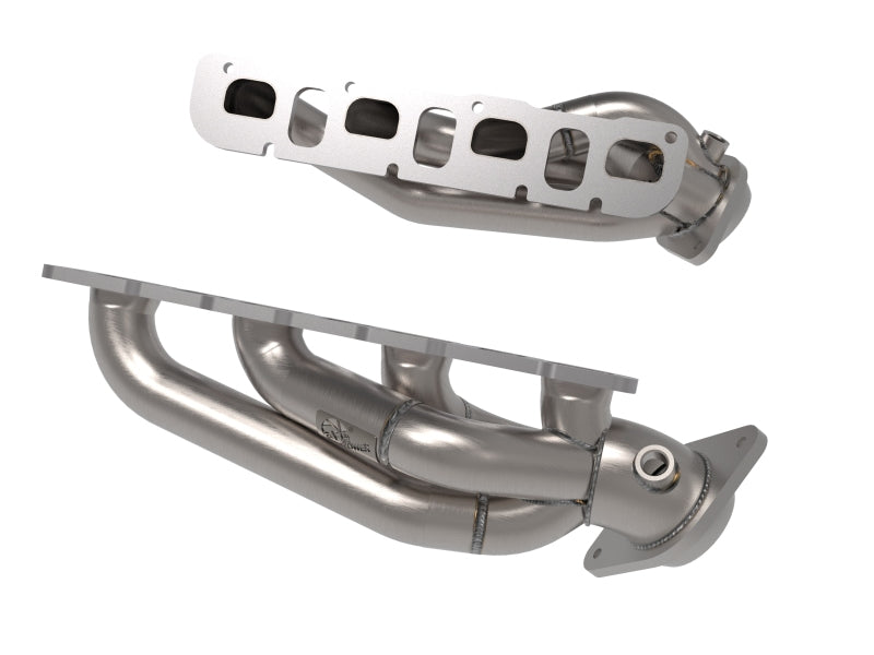 aFe 21-22 Jeep Wrangler 392 Twisted Steel Header 1-7/8 IN to 2-3/4 IN 304 w/ Raw Finish Headers & Manifolds aFe