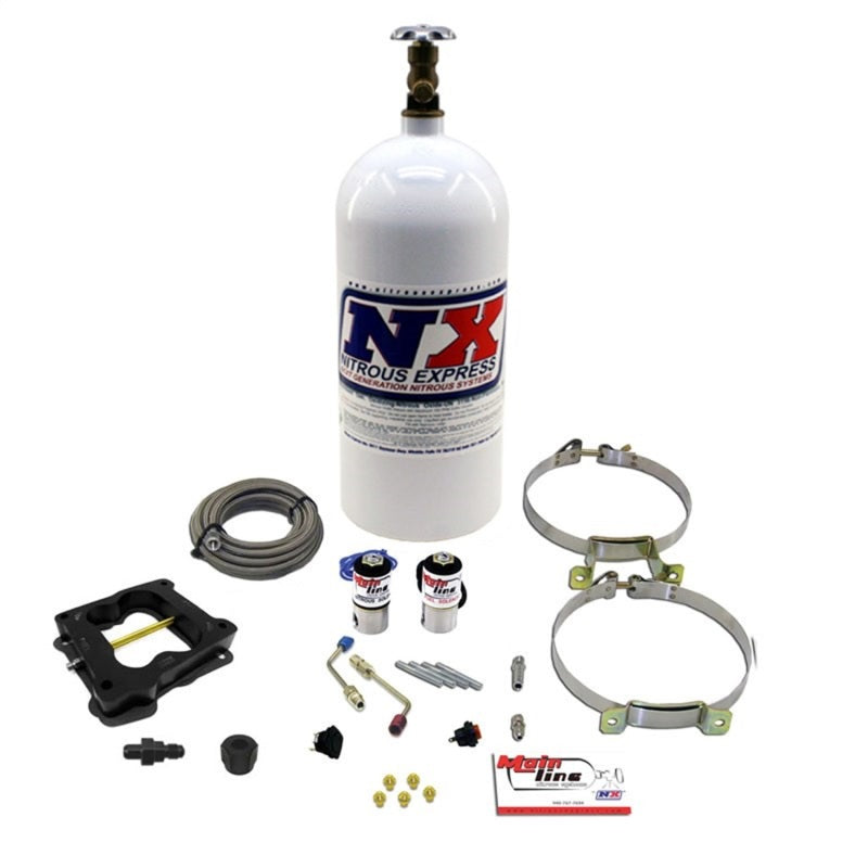 Nitrous Express Mainline Q-Jet Carb Nitrous Kit w/10lb Bottle Nitrous Systems Nitrous Express