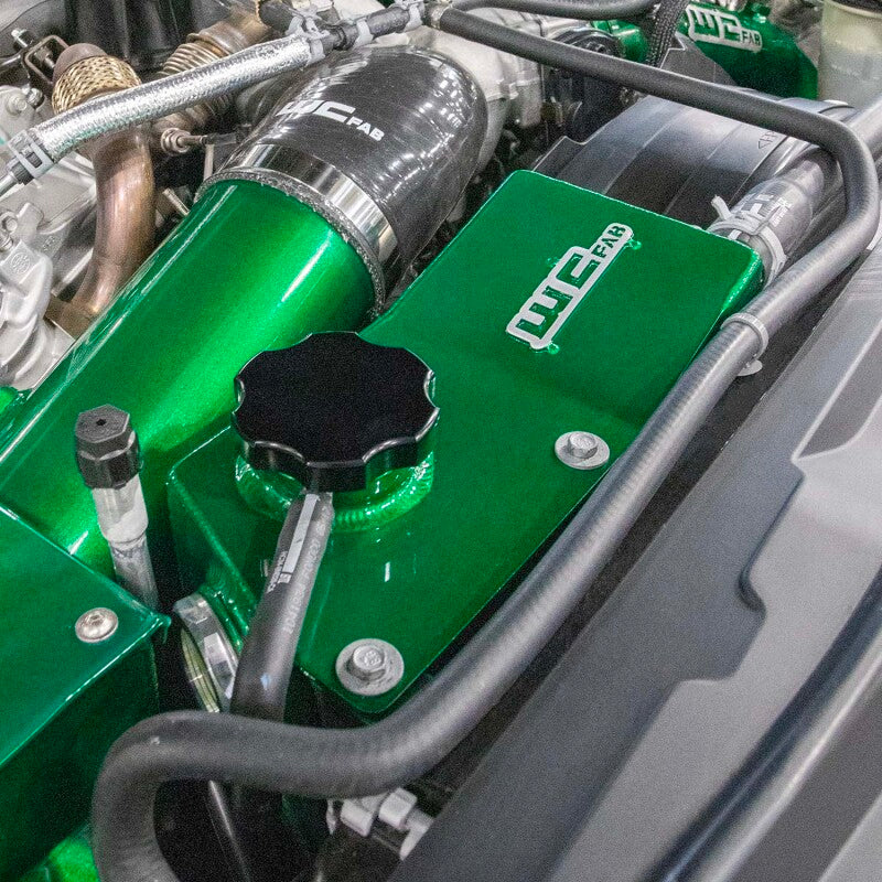 Wehrli 17-24 6.7L Power Stroke Secondary Coolant Tank Kit - Gloss Black Coolant Reservoirs Wehrli