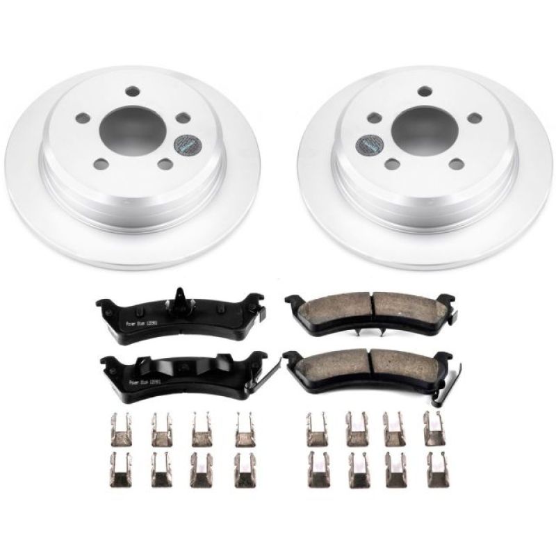 Power Stop 93-98 Jeep Grand Cherokee Rear Z17 Evolution Geomet Coated Brake Kit Brake Kits - Performance Blank PowerStop