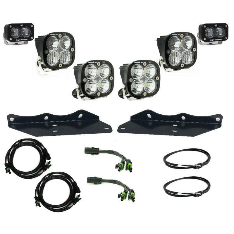 Baja Designs 17-20 Ford F-150 Raptor S2 SAE Pro Fog Pocket Kit - Clear Light Bars & Cubes Baja Designs