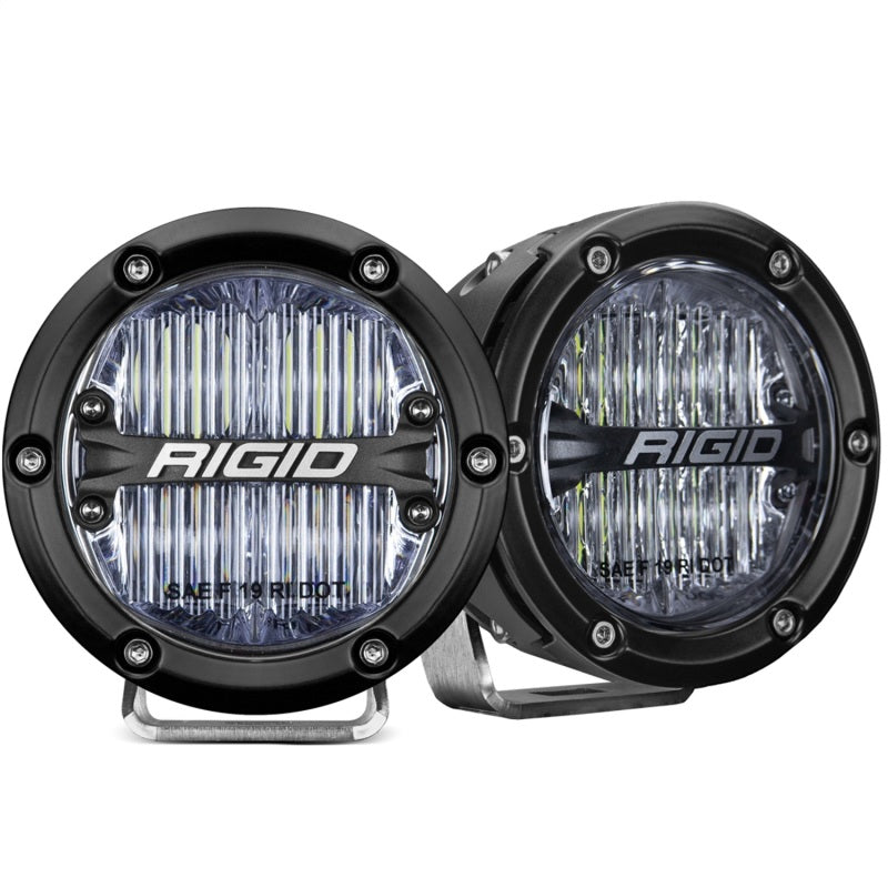 Rigid Industries 360-Series 4in LED SAE J583 Fog Light - White (Pair) Light Bars & Cubes Rigid Industries