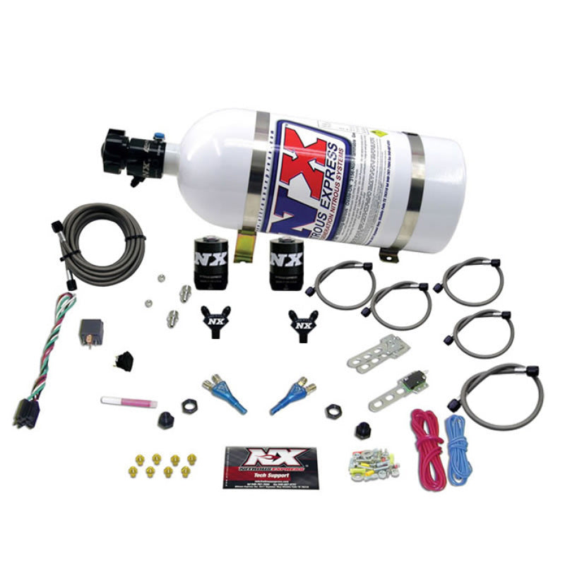 Nitrous Express GM EFI Dual Nozzle Nitrous Kit (100-300HP) w/10lb Bottle Nitrous Systems Nitrous Express