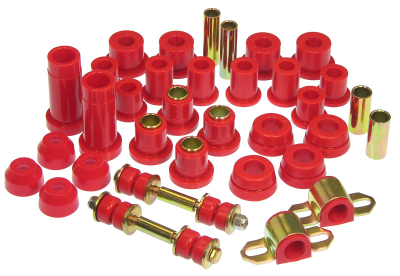 Prothane 89-94 Toyota Truck 2wd Total Kit - Red Bushings - Full Vehicle Kits Prothane