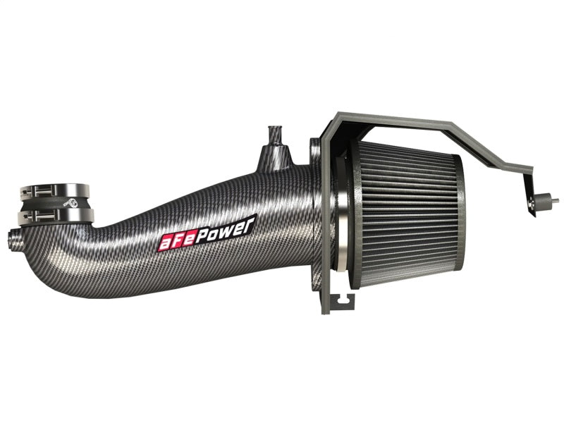 aFe POWER Magnum FORCE Carbon Fiber Stage 2 Track Series Pro Dry S CAIS - 11-18 Dodge Challenger V8 Cold Air Intakes aFe