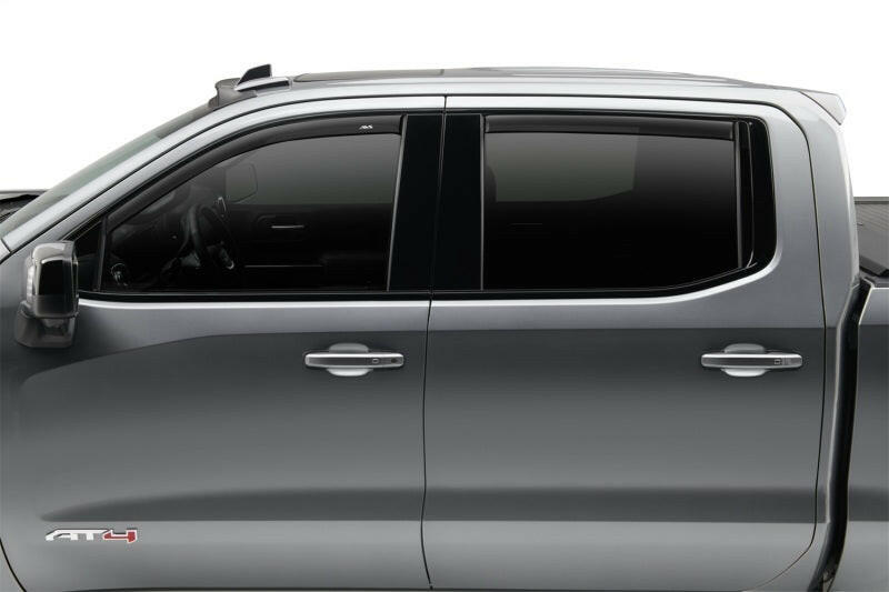 AVS 07-18 Jeep Wrangler Unlimited Ventvisor Low Profile Window Deflectors 4pc - Matte Black Wind Deflectors AVS