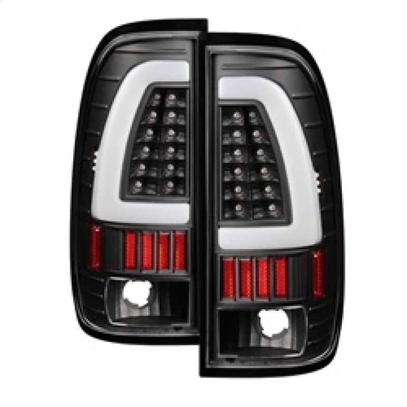 xTune Ford F150 Styleside 97-03 Light Bar LED Tail Lights - Black ALT-ON-FF15097-LBLED-BK Tail Lights SPYDER