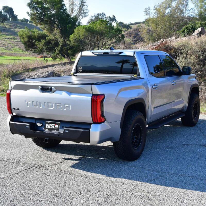 Westin 22-24 Toyota Tundra Pro-Series Rear Bumper - Textured Black Bumpers - Steel Westin