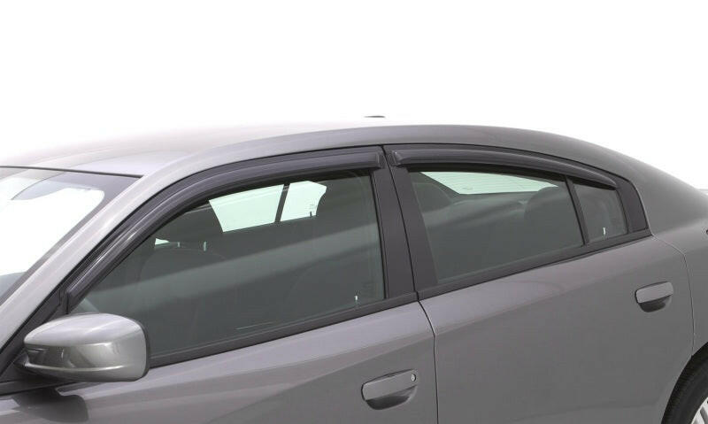 AVS 11-18 Dodge Charger Ventvisor Outside Mount Window Deflectors 4pc - Smoke Wind Deflectors AVS