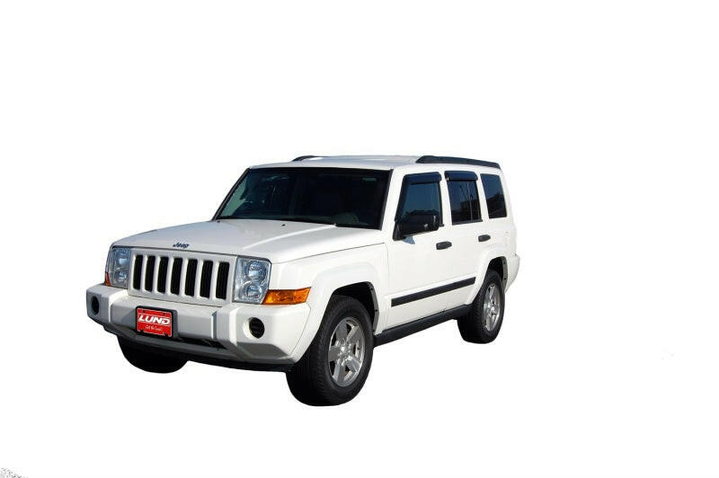 AVS 06-10 Jeep Commander Ventvisor Outside Mount Window Deflectors 4pc - Smoke Wind Deflectors AVS