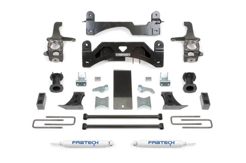 Fabtech 07-15 Toyota Tundra 2/4WD 6in Basic Sys w/C/O Spacers & Perf Rr Shks Lift Kits Fabtech