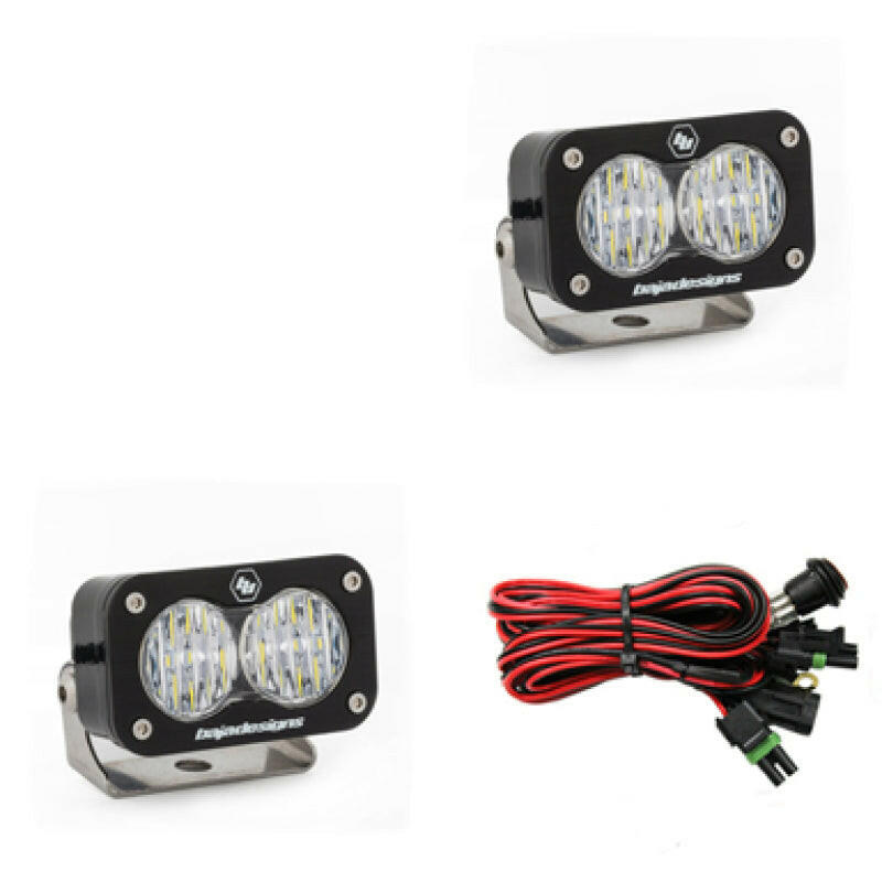 Baja Designs S2 Pro Series LED Light Pods Wide Cornering Pattern - Pair Light Bars & Cubes Baja Designs