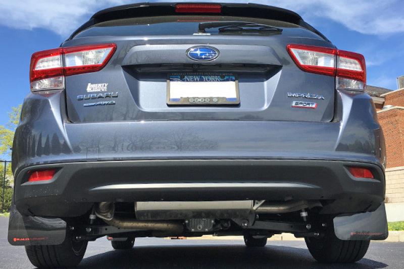 Rally Armor 17-23 Subaru Impreza 4D/5D Black UR Mud Flap w/Blue Logo Mud Flaps Rally Armor