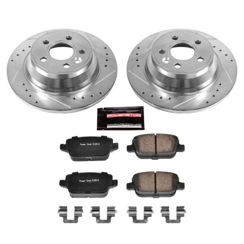 Power Stop 07-11 Volvo S80 Rear Z23 Evolution Sport Brake Kit Brake Kits - Performance D&S PowerStop