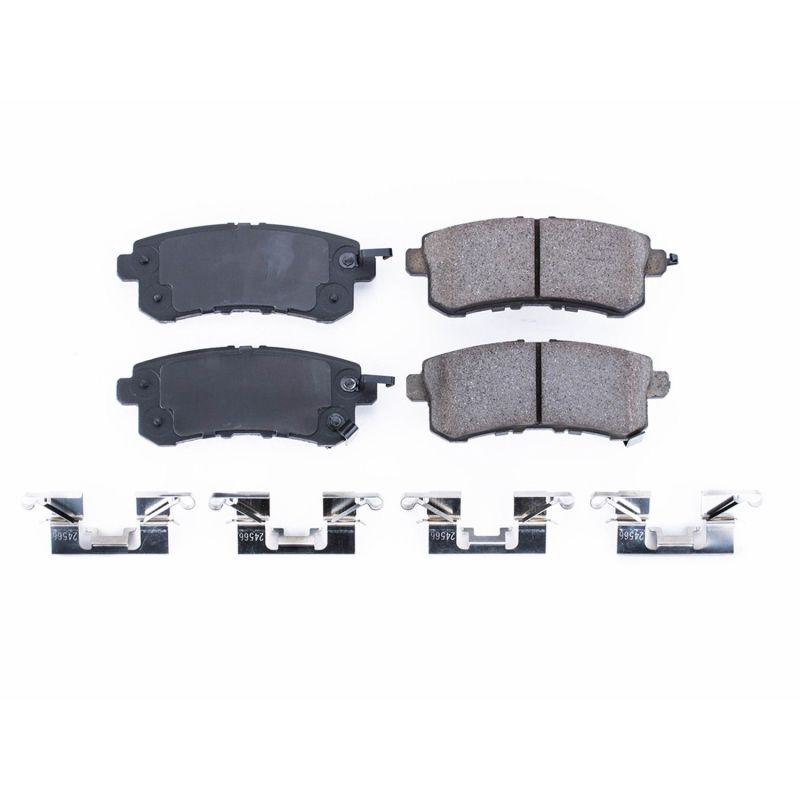 Power Stop 11-13 Infiniti QX56 Rear Z17 Evolution Ceramic Brake Pads w/Hardware Brake Pads - OE PowerStop