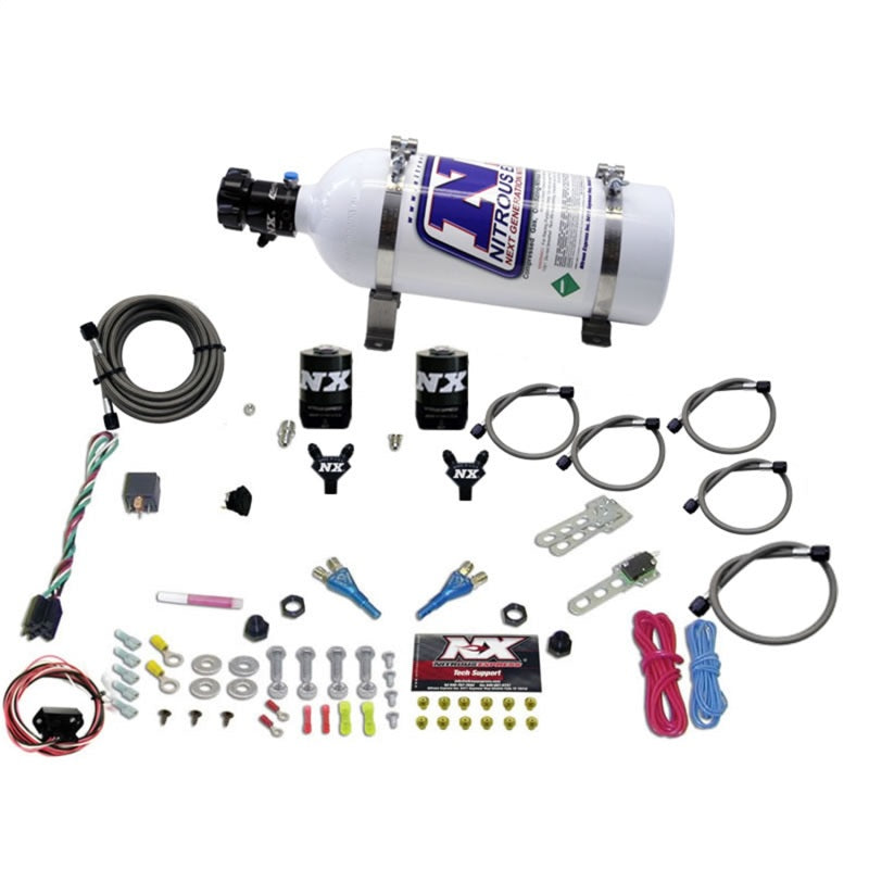 Nitrous Express 03-18 Nissan 350Z/370Z Dual Nozzle (35-150HP) w/5lb Bottle Nitrous Systems Nitrous Express