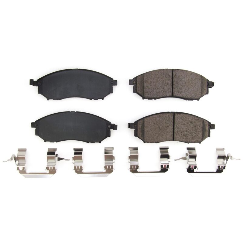 Power Stop 06-12 Infiniti FX35 Front Z17 Evo Ceramic Brake Pads w/Hardware Brake Pads - OE PowerStop