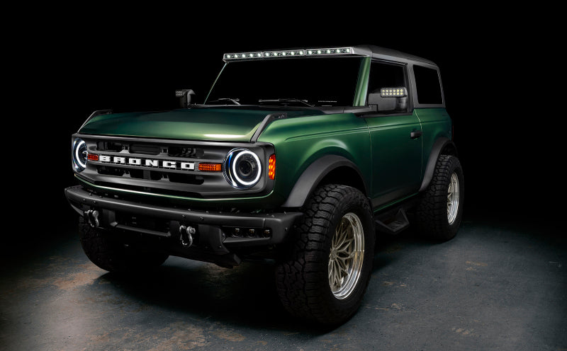 Oracle 2021+ Ford Bronco Integrated Windshield Roof LED Light Bar System Light Bars & Cubes ORACLE Lighting