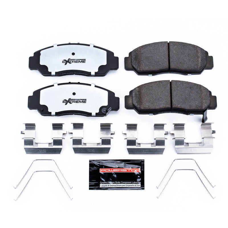 Power Stop 06-15 Honda Civic Front Z26 Street Brake Pad w/Hardware Brake Pads - Performance PowerStop