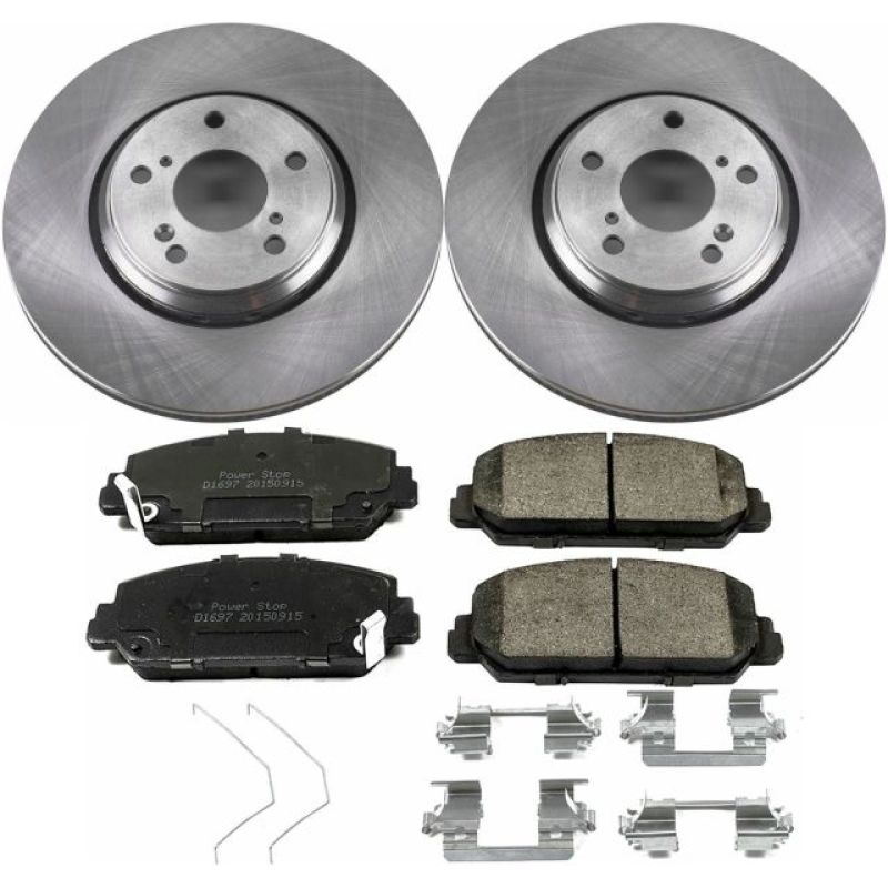 Power Stop 17-18 Acura ILX Front Autospecialty Brake Kit Brake Kits - OE PowerStop