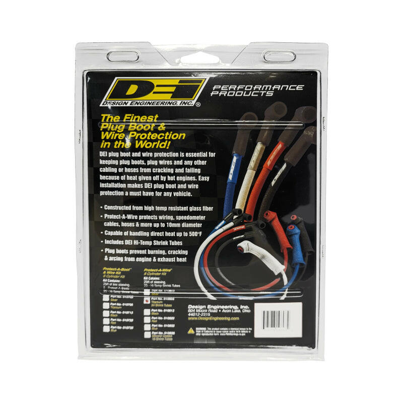 DEI Protect-A-Wire V8 Kit -Titanium Thermal Sleeves DEI