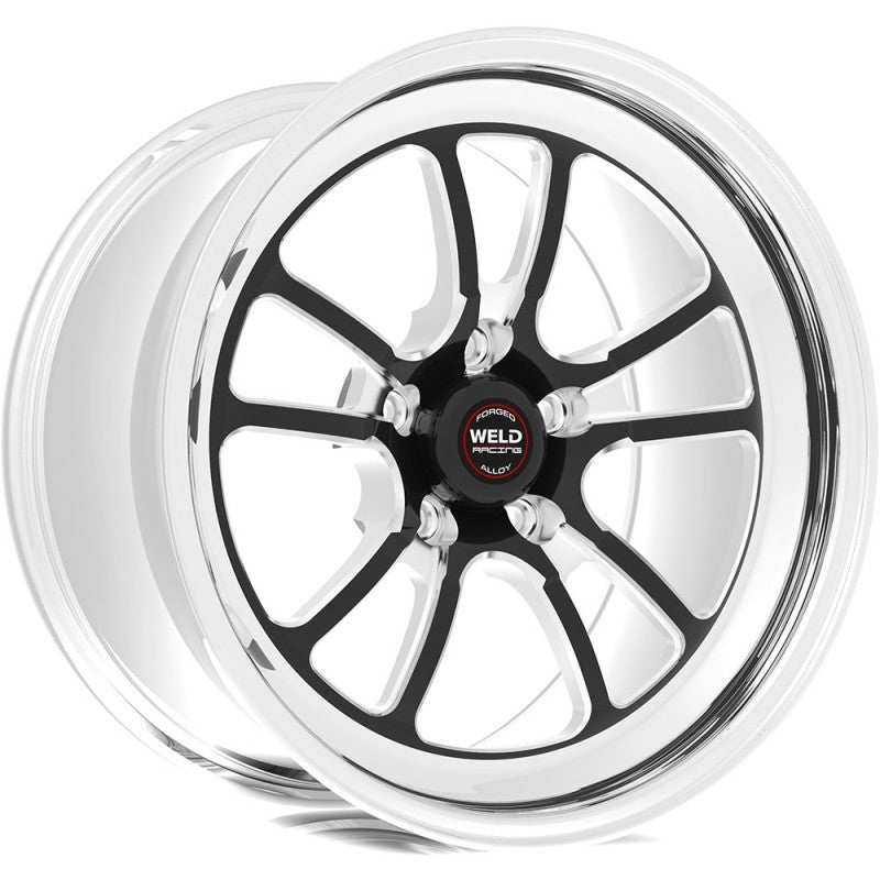 Weld S70 18x10 / 5x4.75 BP / 7.1in. BS Black Wheel (High Pad) - Non-Beadlock Wheels - Forged Weld