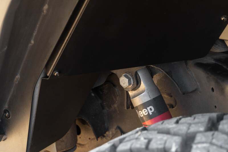 DV8 Offroad 20-24 Jeep Gladiator JT Rear Inner Fender Liners - Satin Black Wheel Well Liners DV8 Offroad