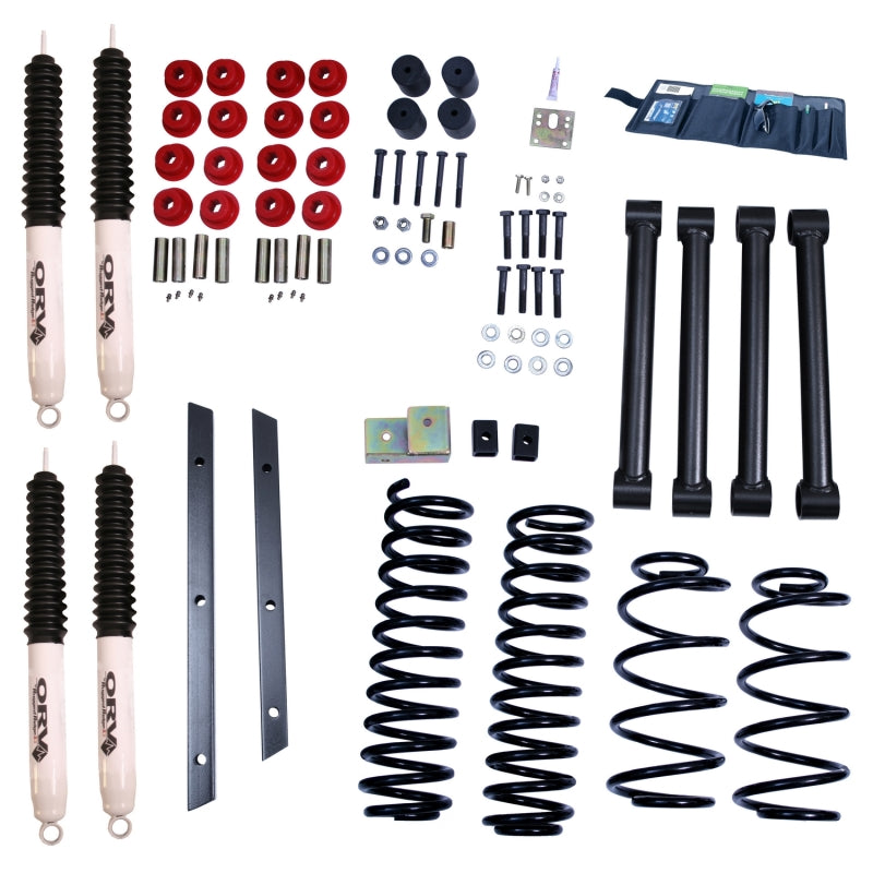Rugged Ridge 2in Lift Kit with Shocks 97-02 Jeep Wrangler TJ Lift Kits Rugged Ridge