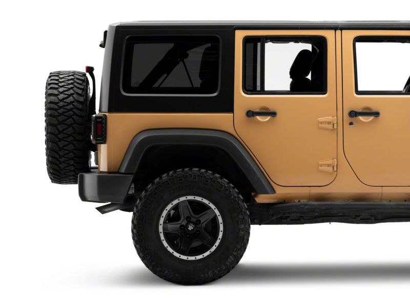 Raxiom 07-18 Jeep Wrangler JK Axial Series Trident LED Tail Lights- Blk Housing (Clear Lens) Tail Lights Raxiom