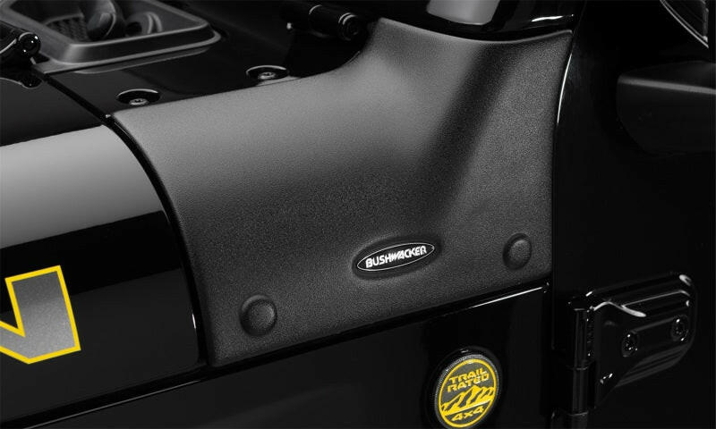 Bushwacker 18-19 Jeep Wrangler JL Trail Armor Cowl Guard - Black Body Armor & Rock Rails Bushwacker