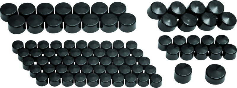 Kuryakyn Kool Kaps Engine Kit Milwaukee-8 Gloss Black Hardware Kits - Other Kuryakyn