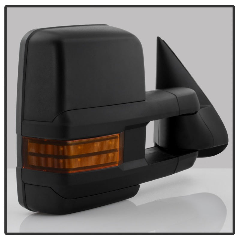 xTune Chevy Silverado 99-02 G2 Heated Amber LED Signal Telescoping Mirrors MIR-CS99S-G2-PWH-AM-SET Side Mirrors SPYDER