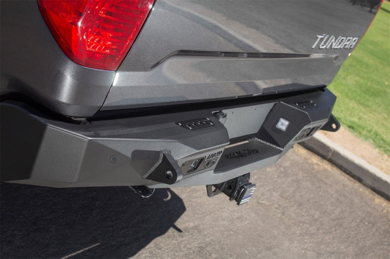 Addictive Desert Designs 2014+ Toyota Tundra Stealth Fighter Rear Bumper w/ Backup Sensor Cutouts Bumpers - Steel Addictive Desert Designs