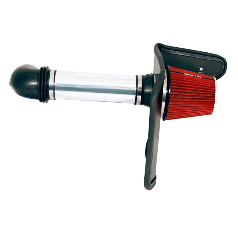 Spectre 10-11 Chevy Camaro V6-3.6L F/I Air Intake Kit - Clear Anodized w/Red Filter Cold Air Intakes Spectre