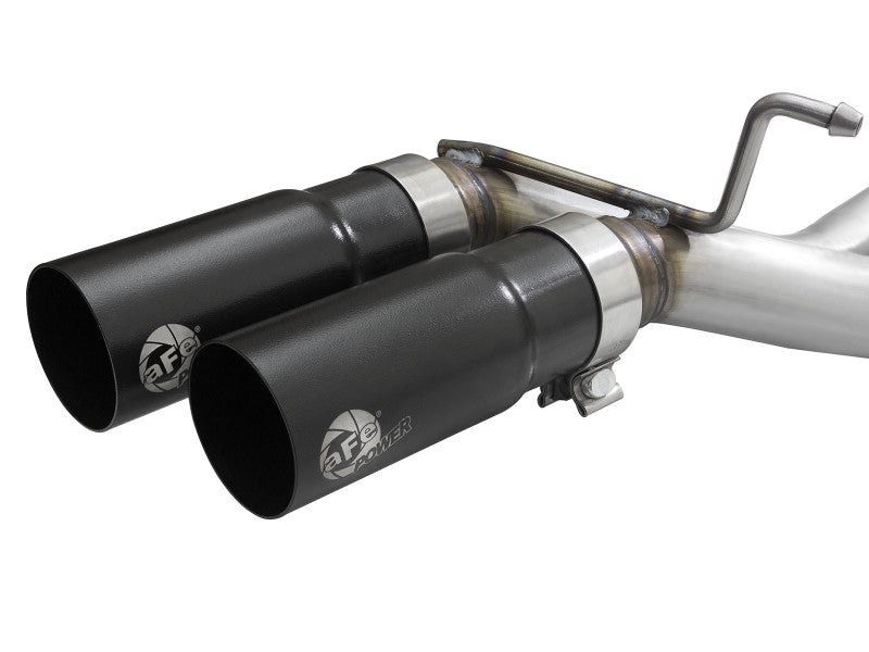 aFe Rebel 3in 409 SS Cat-Back Exhaust 2021 Ford F-150 V6 2.7L/3.5L (tt)/V8 5.0L w/ Black Tips Catback aFe