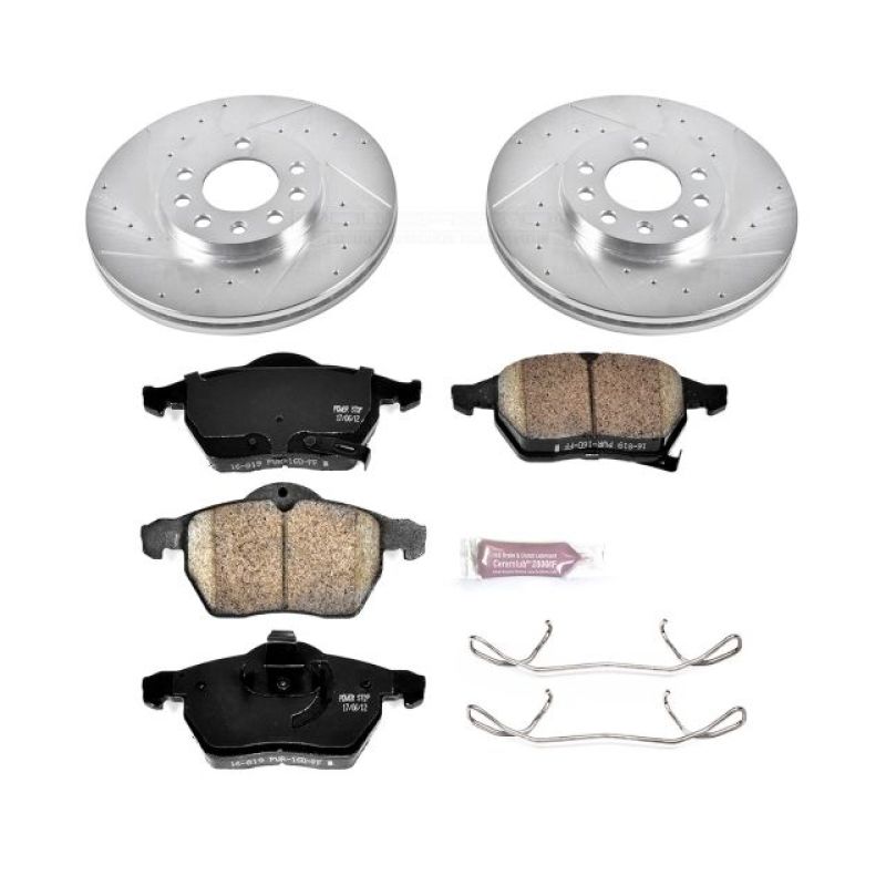 Power Stop 99-03 Saab 9-3 Front Z23 Evolution Sport Brake Kit Brake Kits - Performance D&S PowerStop