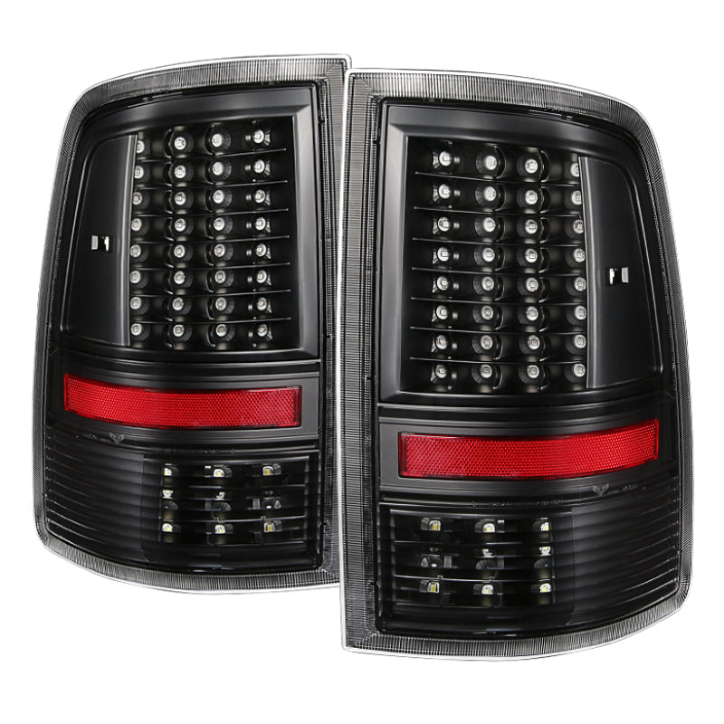 xTune Dodge Ram 1500 09-14 LED Tail Lights Incandescent Model Only Black ALT-JH-DR09-LED-G2-BK Tail Lights SPYDER