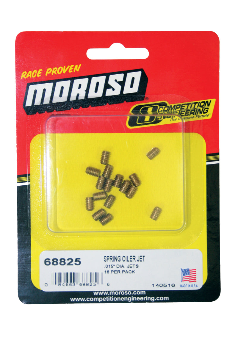 Moroso Spring Oiler Jets - .015in Diameter Orifice - 16 Pack Hardware Kits - Other Moroso