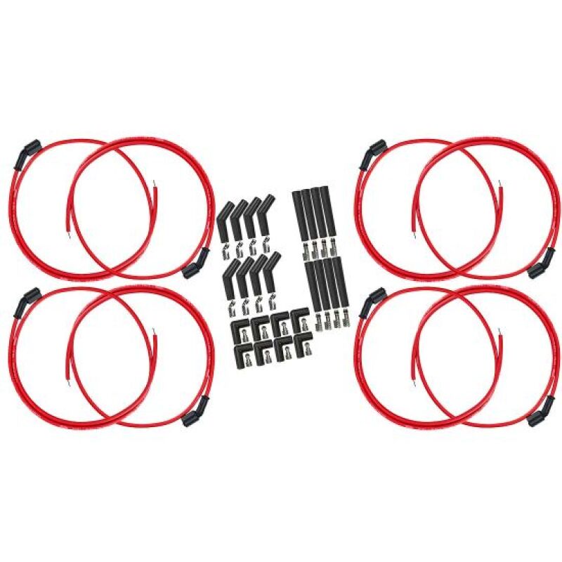 Moroso GM LS/LT Universal 8mm Ultra Ignition Wire Set - Red Spark Plug Wire Sets Moroso
