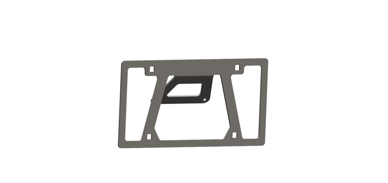 Road Armor Universal Front License Plate Mount- Tex Blk License Plate Relocation Road Armor