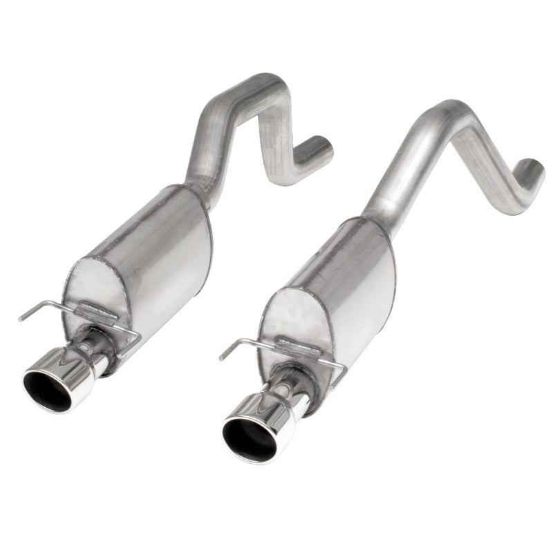 Stainless Works 2006-13 Corvette C6ZO6/ZR1 3in Axleback S-Tube Mufflers Dual 4in Rolled Edge Tips Catback Stainless Works