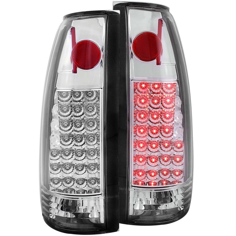 ANZO 1999-2000 Cadillac Escalade LED Taillights Chrome Tail Lights ANZO