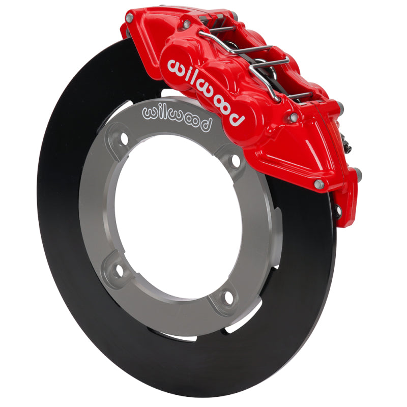 Wilwood 19-22 Honda Talon 1000 Red 6-Piston Front Kit 11.25in - Plain Face Steel Rotors Brake Kits - Performance Drill Wilwood