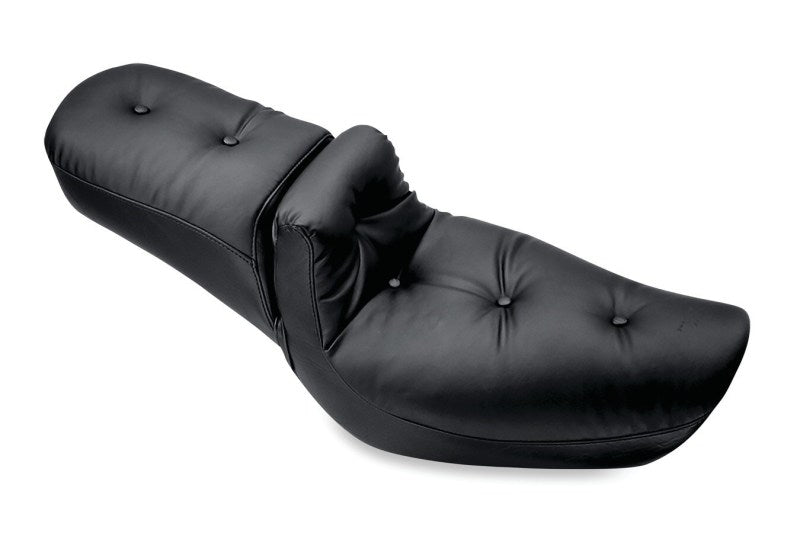 Mustang 06-17 Harley Dyna Duke 1PC Seat Regal - Black One-Piece Motorcycle Seats Mustang Motorcycle